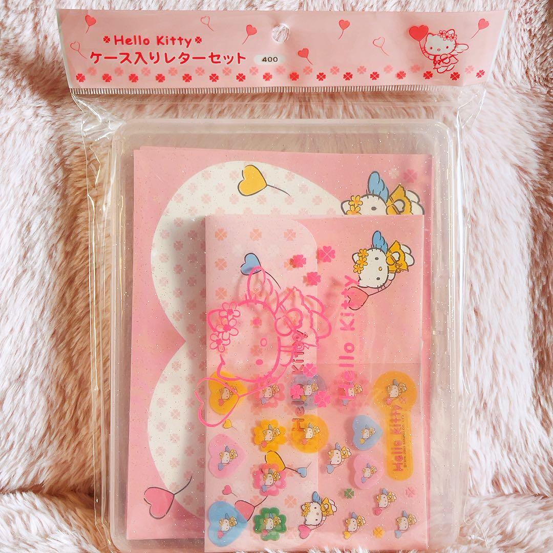 希少レア　ハローキティ　レターセット　まとめ売り　平成レトロ　サンリオ　ケース