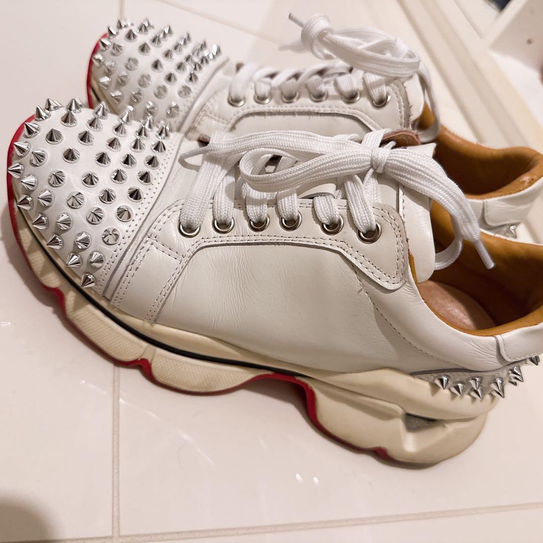 ルブタン Christian Louboutin スニーカー スタッズ 36 - メルカリ