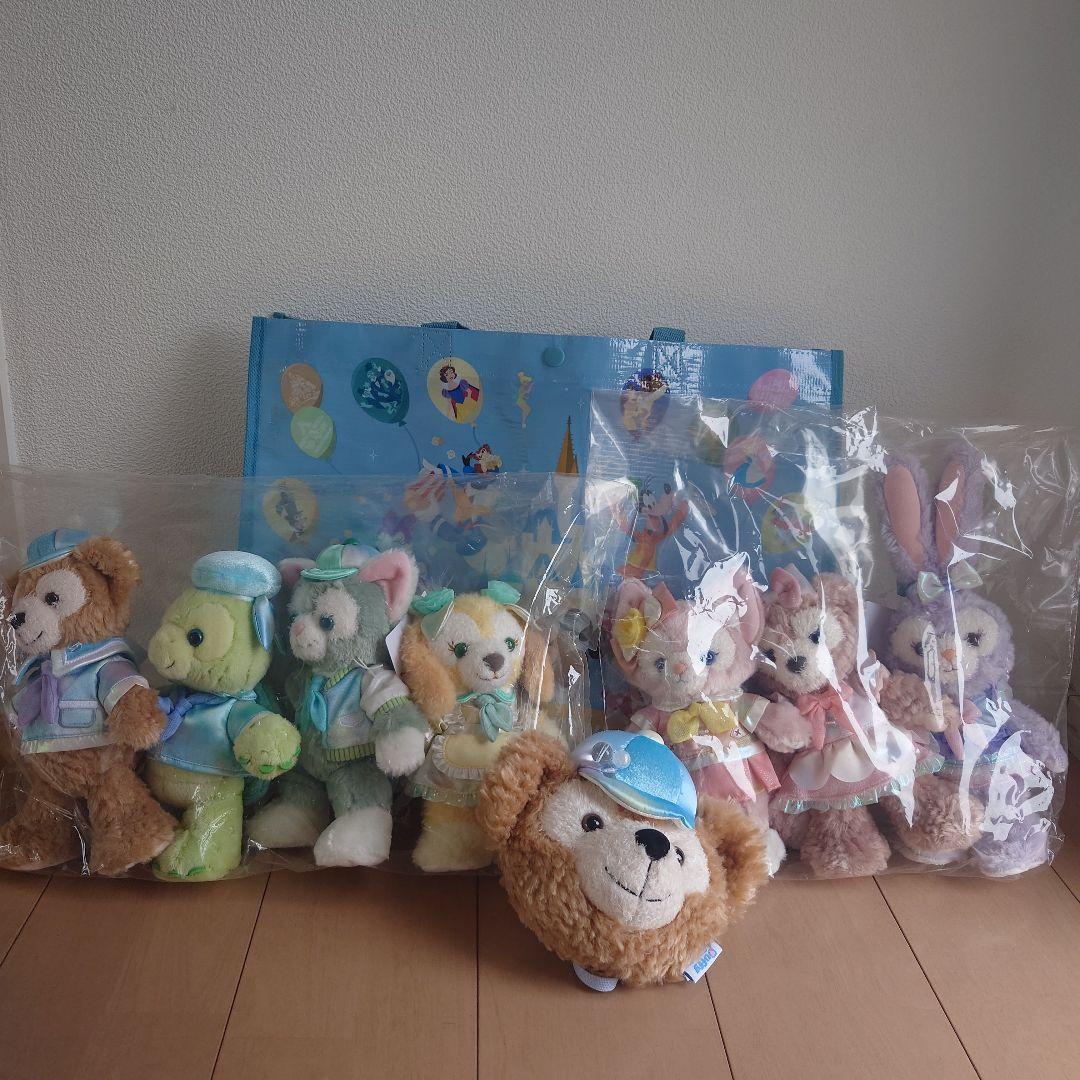 新品未開封★バケパ限定★カラフルハピネス★ダッフィー&フレンズポージープラッシー