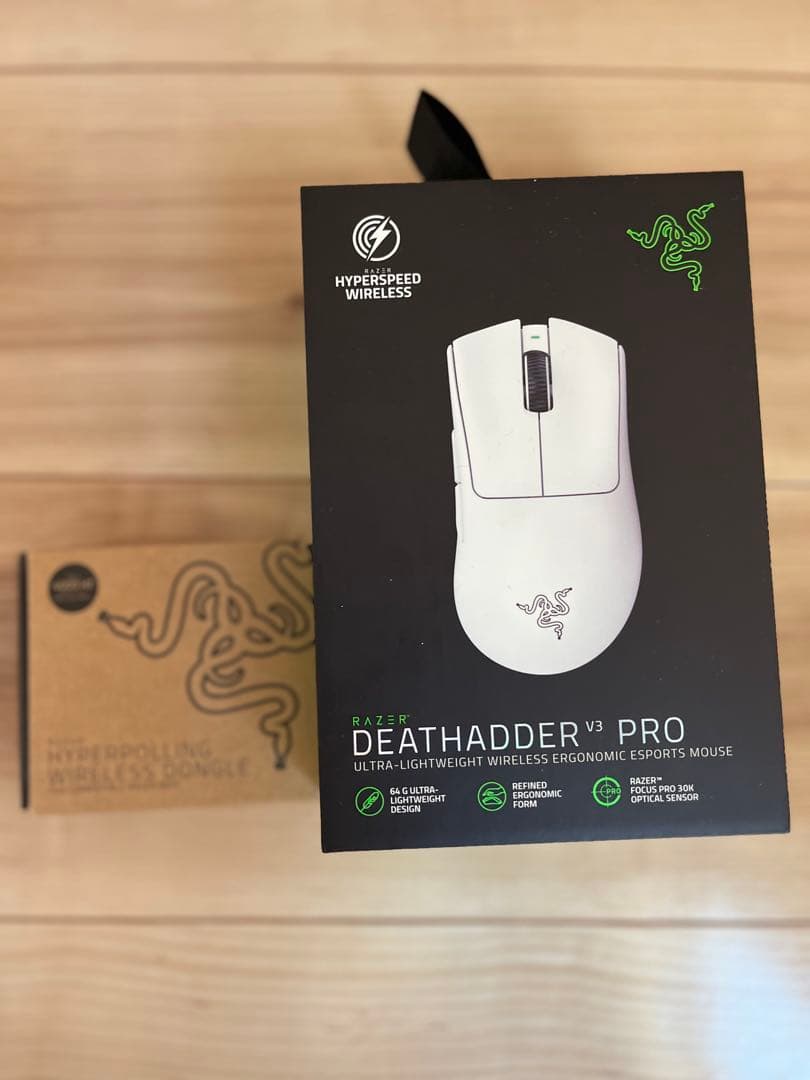 Razder Deathadder V3 Pro + 8000hzドングル Amazon.com: Razer DeathAdder V3 Pro Gaming Mouse: 63g Ultra