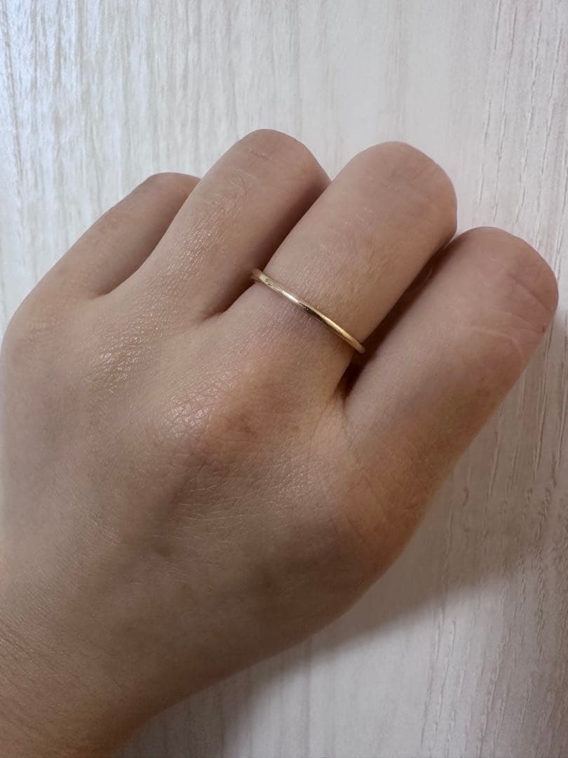 agete アガット 2連風 K10リング 13号 販売証明書＆箱付き - メルカリ