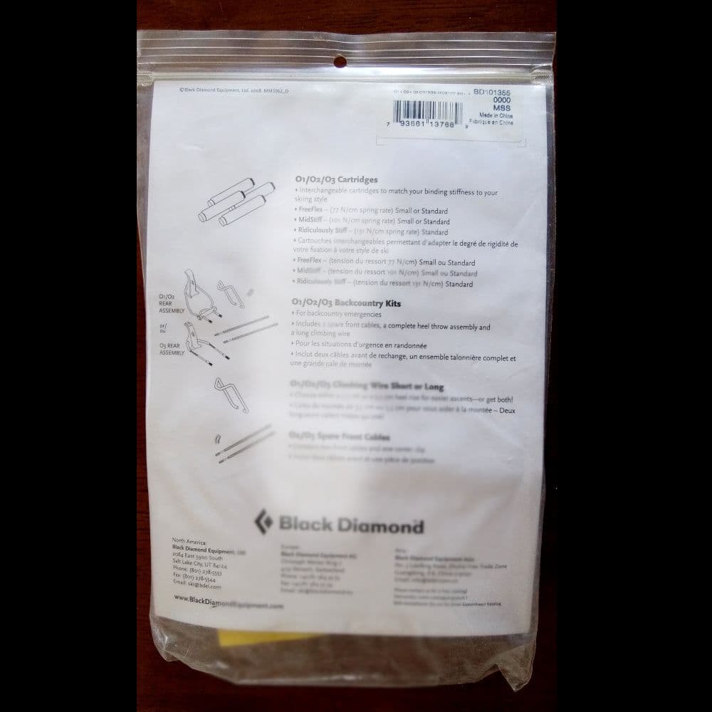 BD テレマークビンディング用 MIDSTIFF カートリッジ 1組（4本