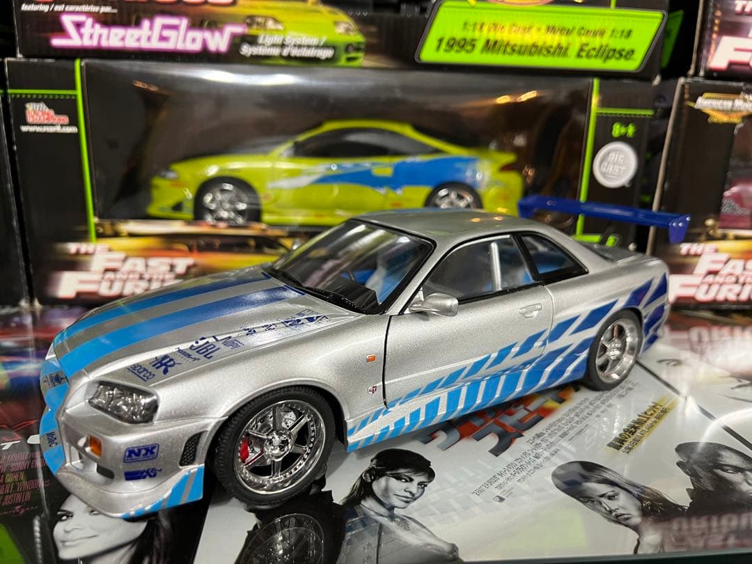 【希少】GREENLIGHT LED GT-R 1:18