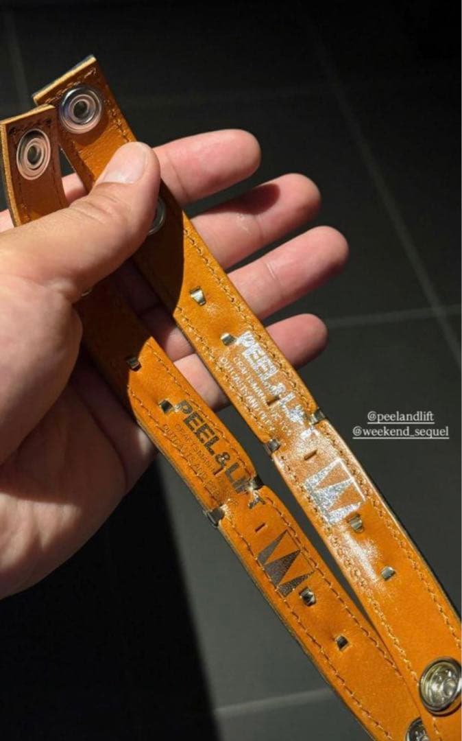 weekend peel&lift レザーブレスレット ブラウン - メルカリ