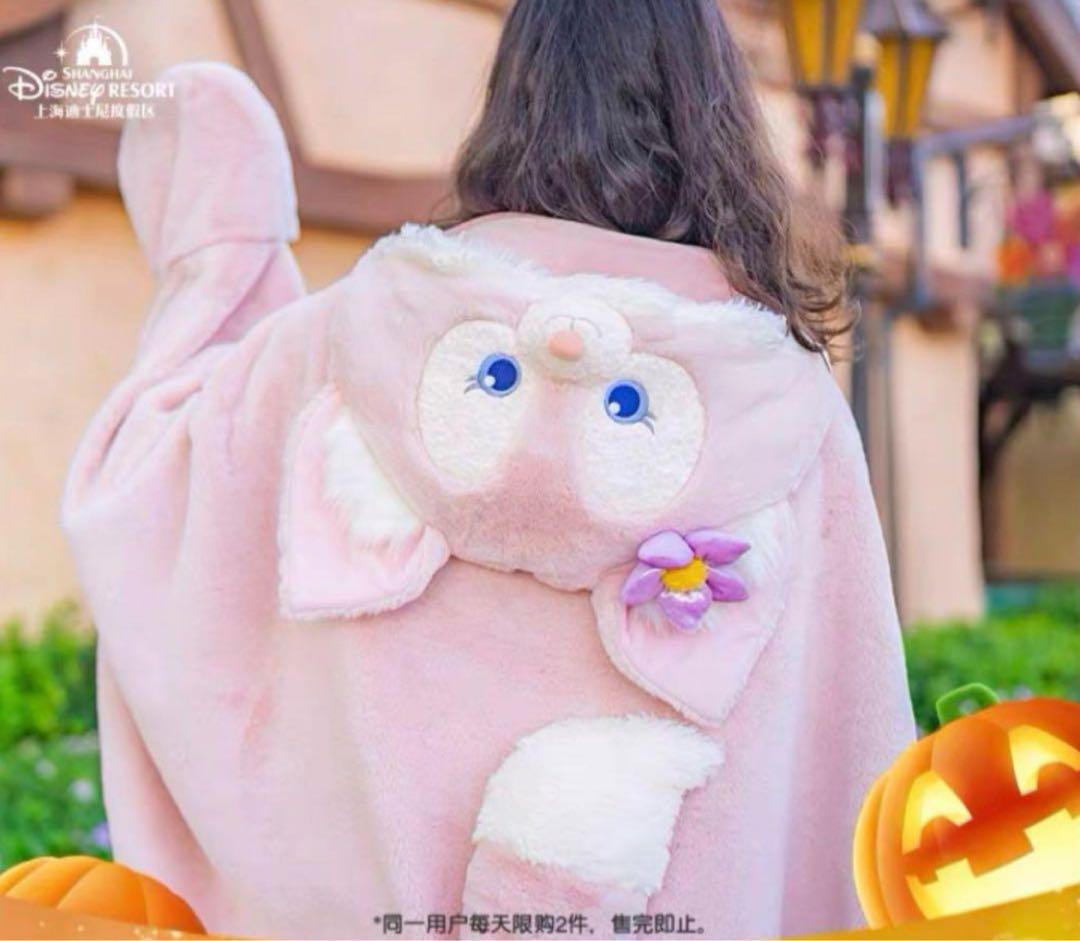 正規品】上海ディズニー リーナベル フード付き ポンチョ ブランケット