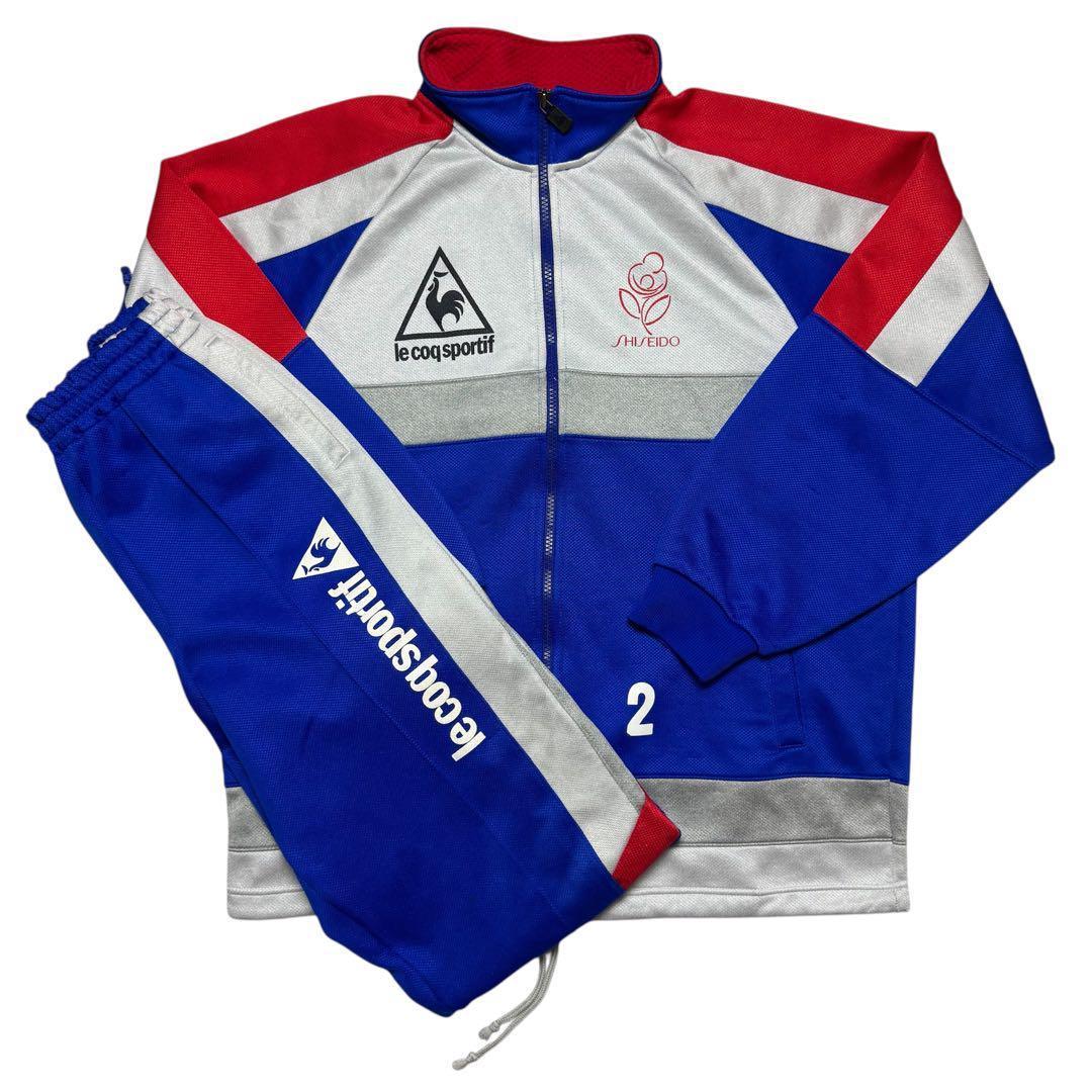 ルコック ジャージ トラックジャケット 上下 資生堂 コラボサッカー L