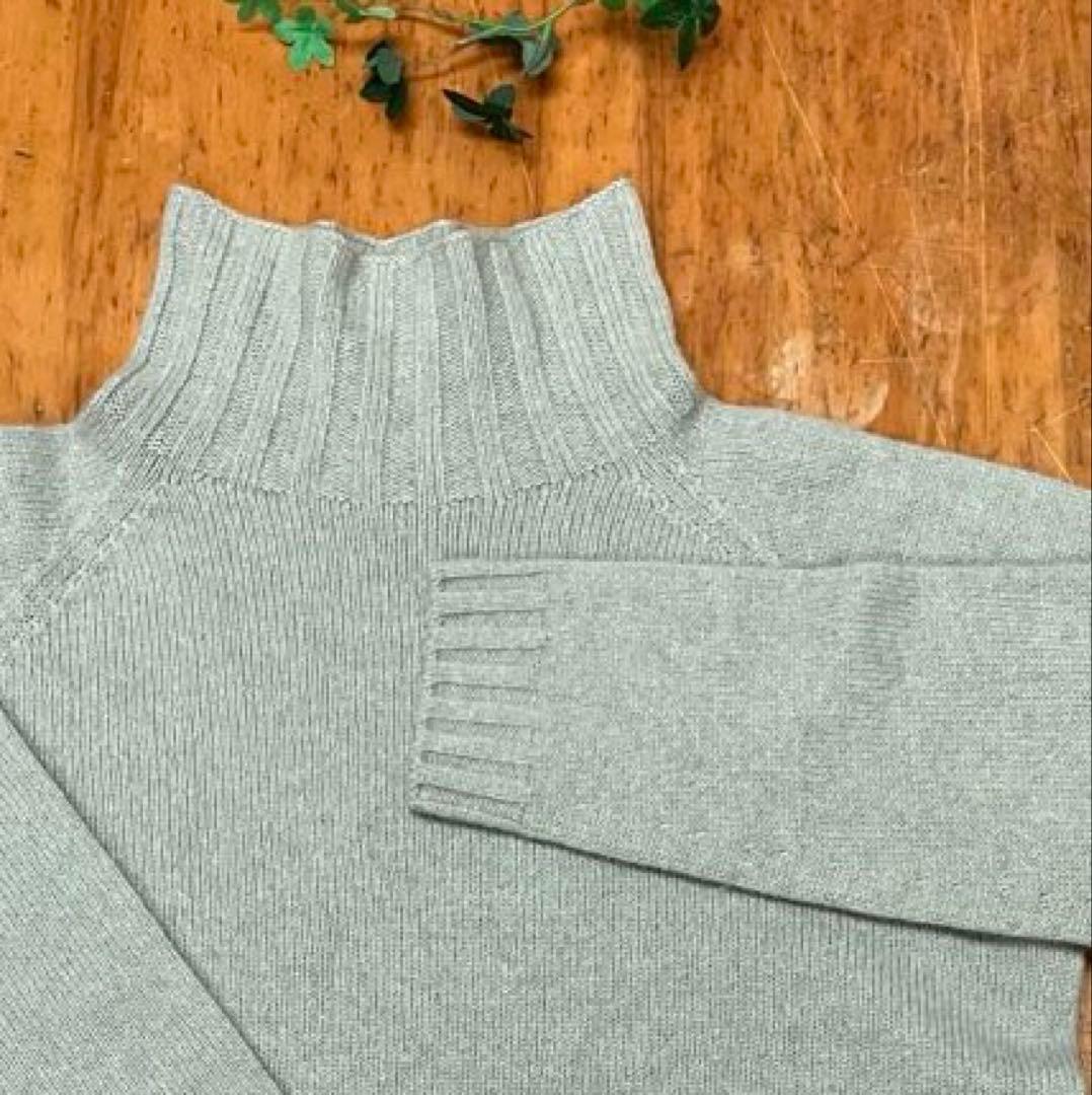 MARGARET HOWELL カシミヤタートルネックニット ライトグレー - メルカリ