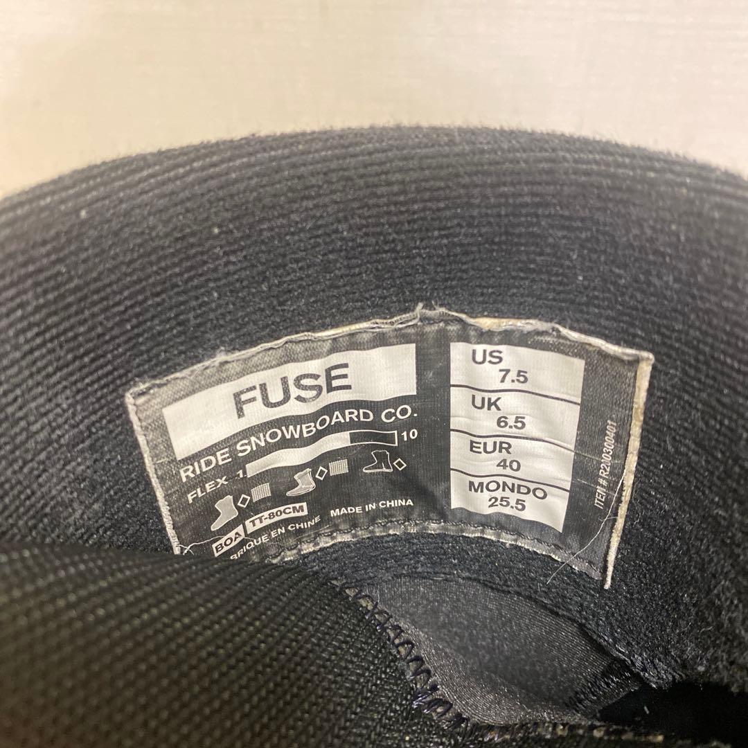 【即日発送】 スノボブーツ RIDE FUSE 25.5cm 21-22モデル
