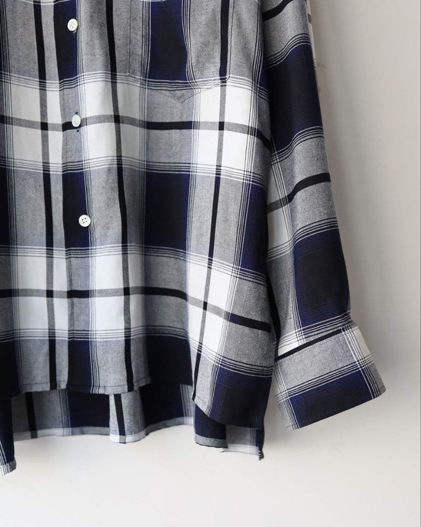Afiit CHECK SHIRT BLUE サイズ1 25SS - メルカリ
