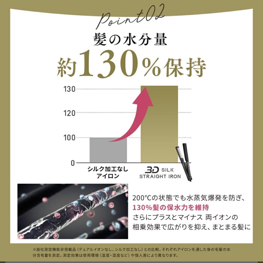 【郵送未開封/美品】Brighte 3D SILK STRAIGHT IRON