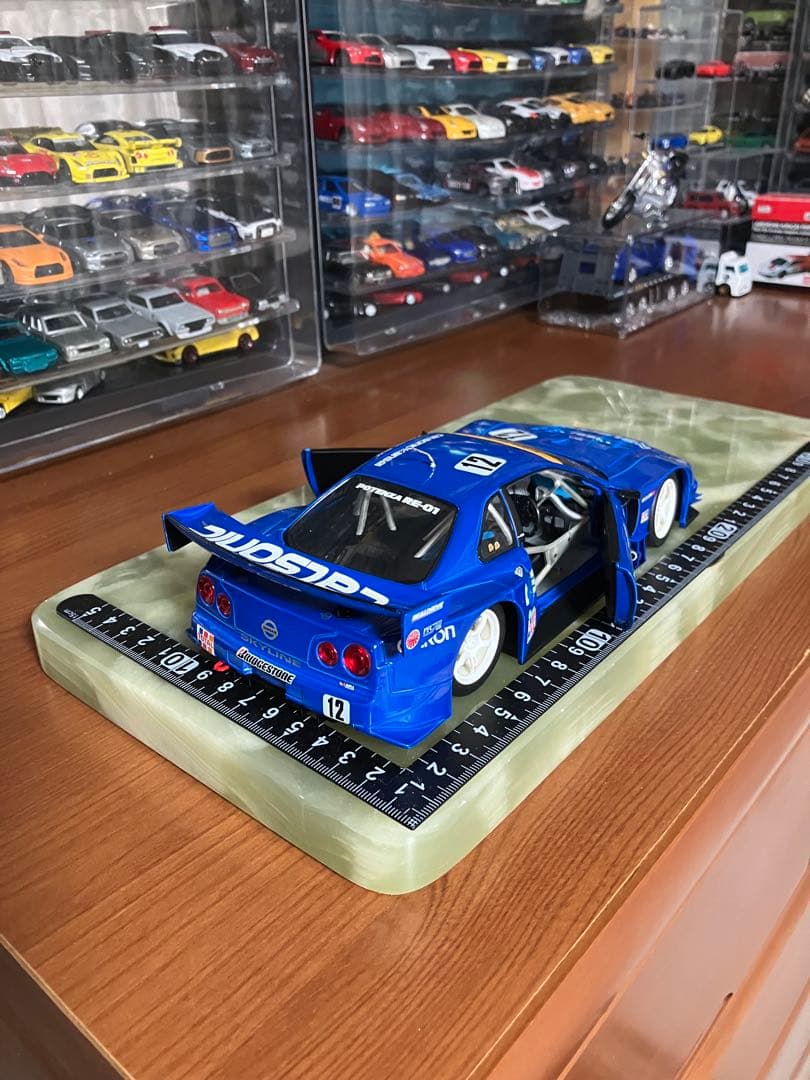 マッスルマシーンズ 日産スカイラインGTR R34 カルソニック 1/24