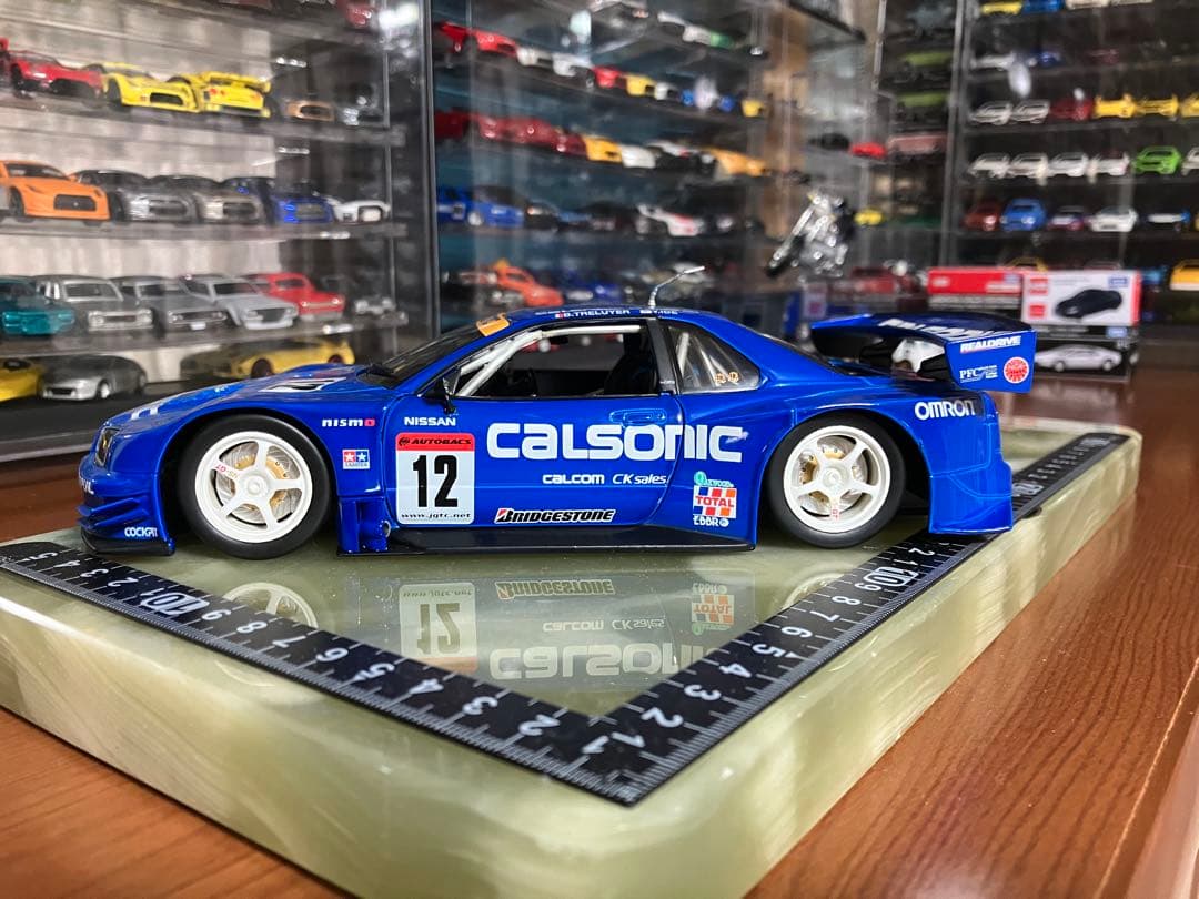 マッスルマシーンズ 日産スカイラインGTR R34 カルソニック 1/24