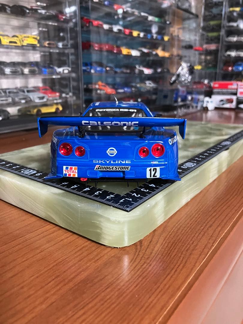 マッスルマシーンズ 日産スカイラインGTR R34 カルソニック 1/24