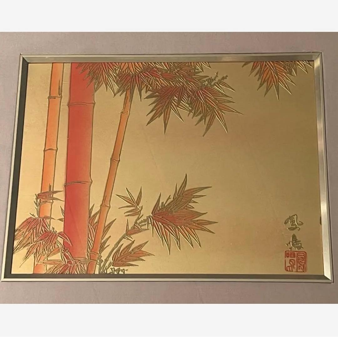 高級美術工芸品/作者不明、真鍮の銘板、七宝、日本、20 世紀