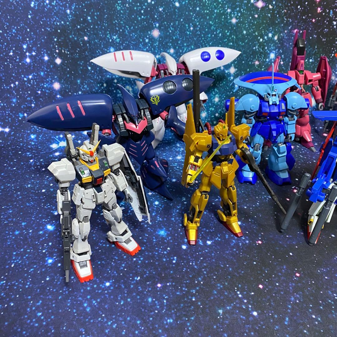 GUNPLA 1/144 HG ZZガンダム バウ キュベレイ ザクIII ジム