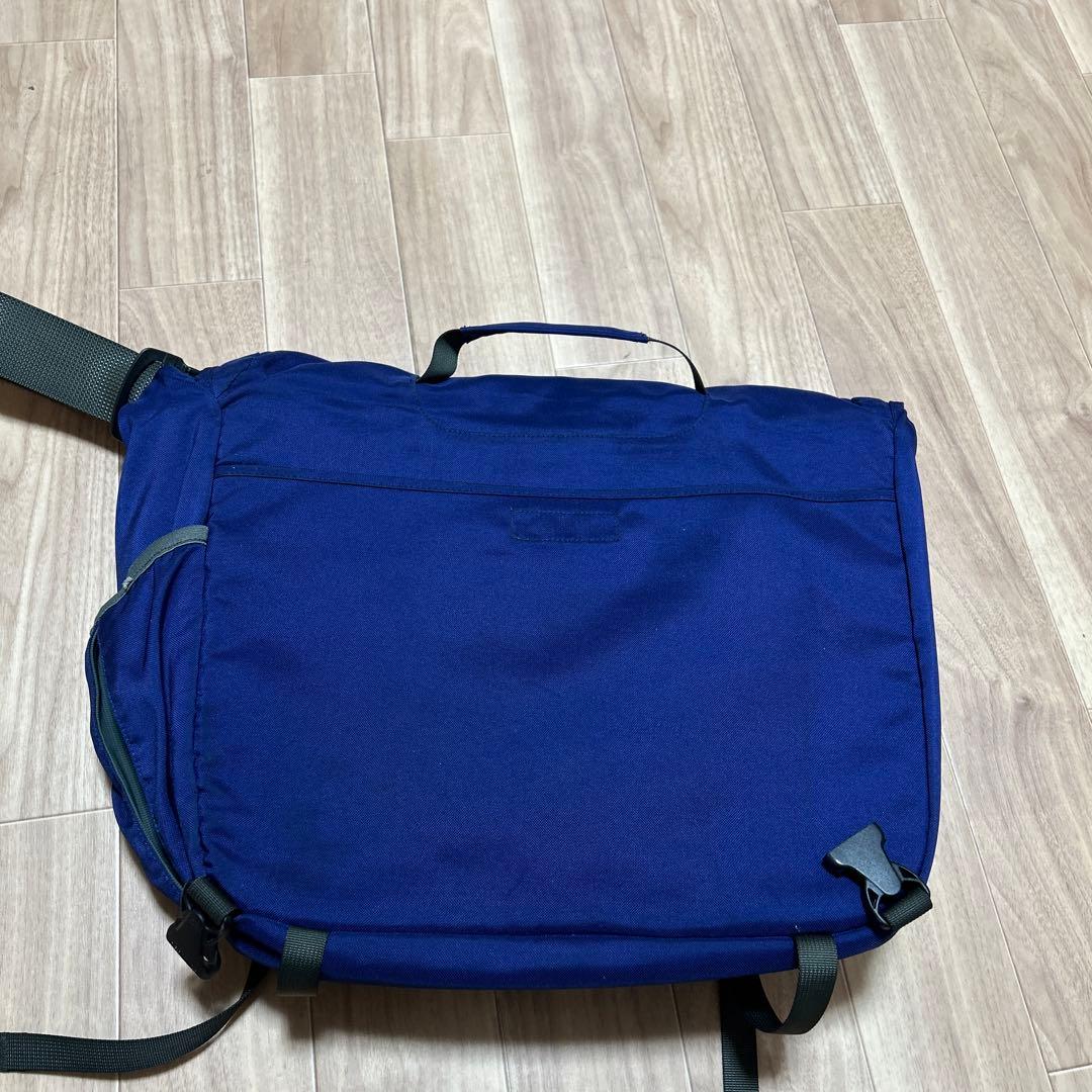 old patagonia パタゴニア ブルーメッセンジャーバッグ 古着 y2k
