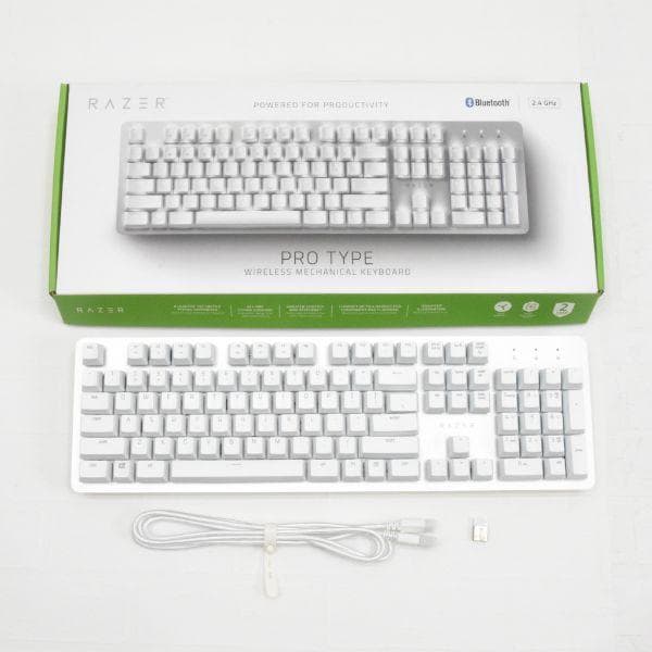 Razer Pro Type ワイヤレスメカニカルキーボード 白 根據人體工學設計的鍵盤「Razer Pro Type」確定在日本發售 | Saiga NAK