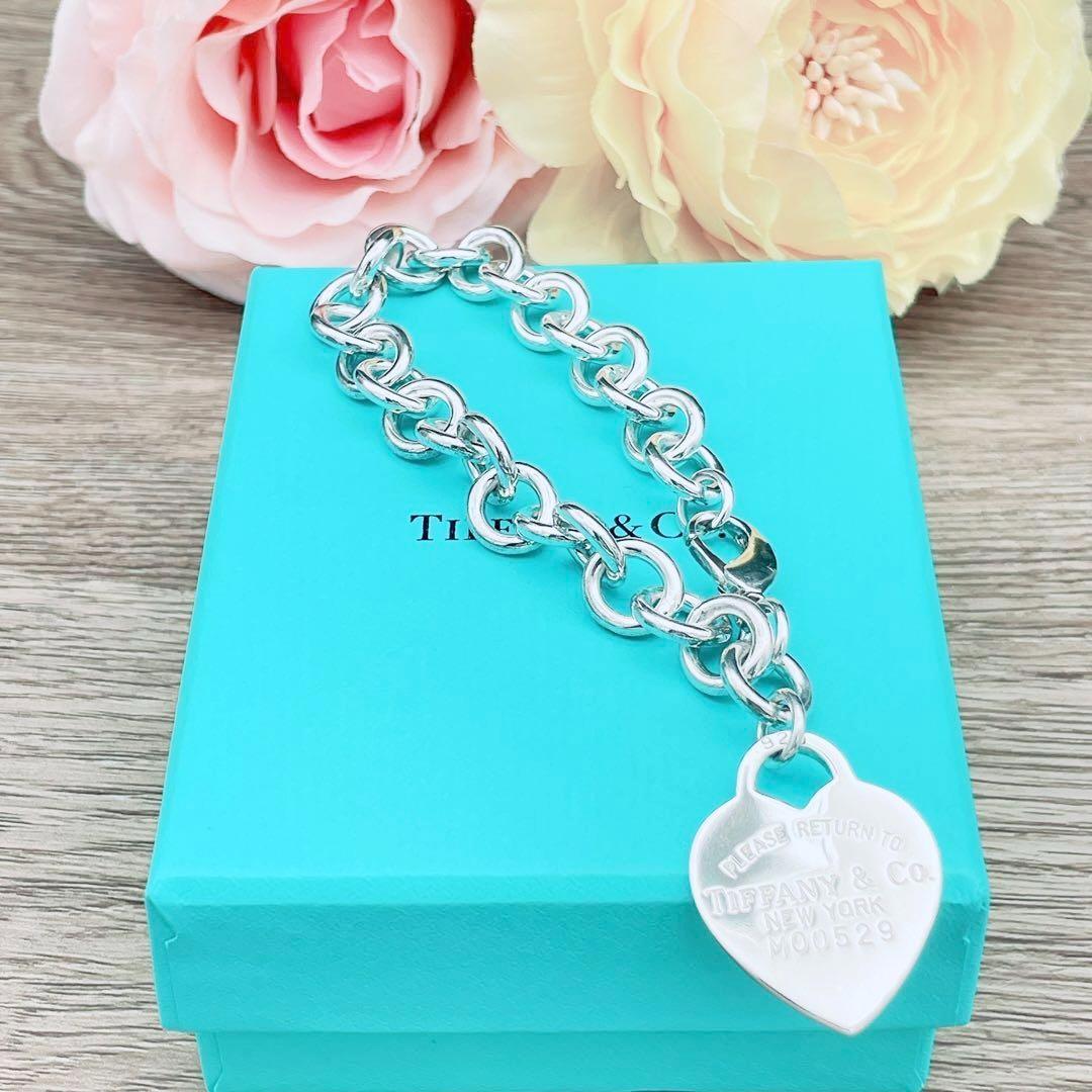 ◇ティファニー◇新品仕上済 リターントゥ ハート ブレスレット Ag 35.6g