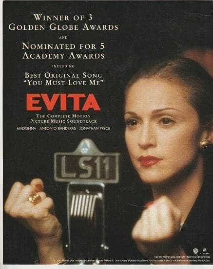 マドンナ　EVITA　エビータ　US製 宣伝用 ディスプレイ スタンド