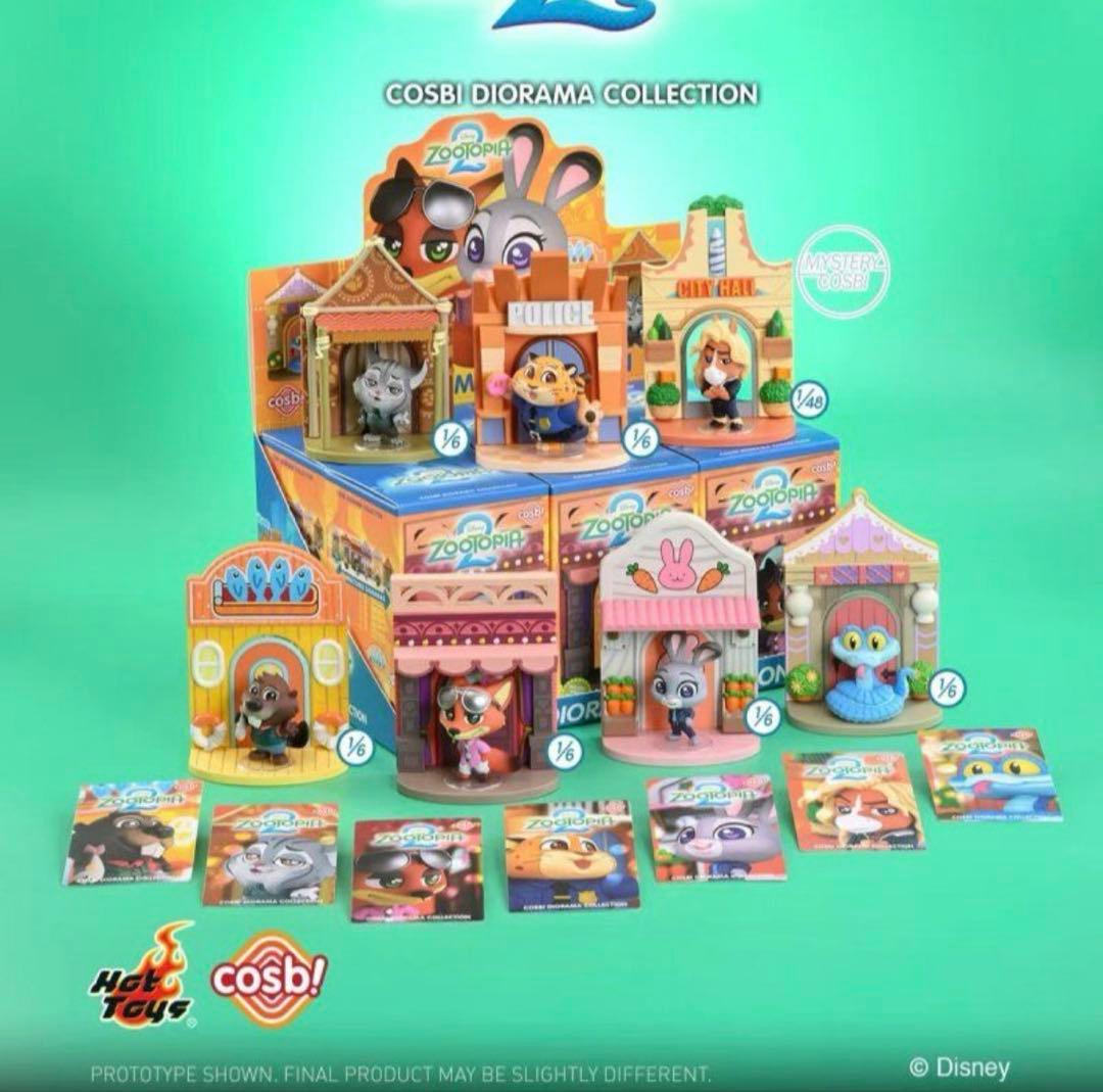 【1BOX】HotToys ズートピア 2シーン ブラインドボックス COSBI