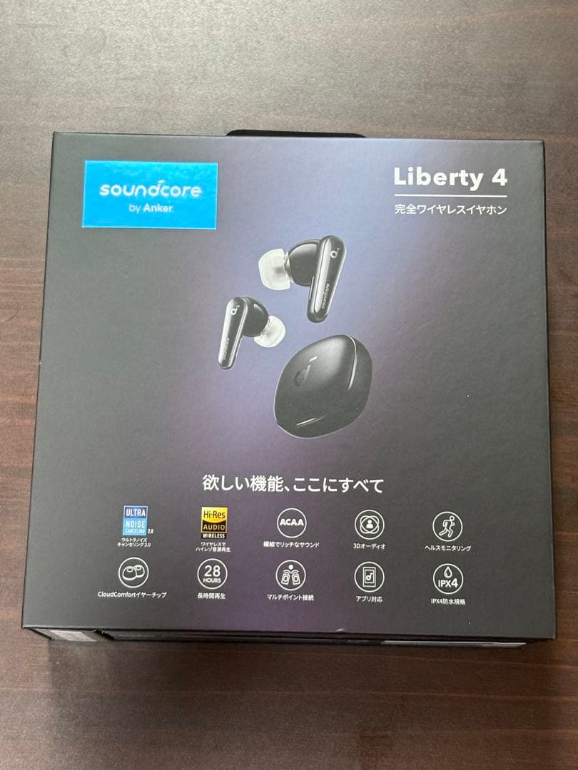 soundcore Liberty 4 完全ワイヤレスイヤフォン　※新品 Amazon.co.jp: Anker Soundcore Liberty 4（Bluetooth 5.3）【完全