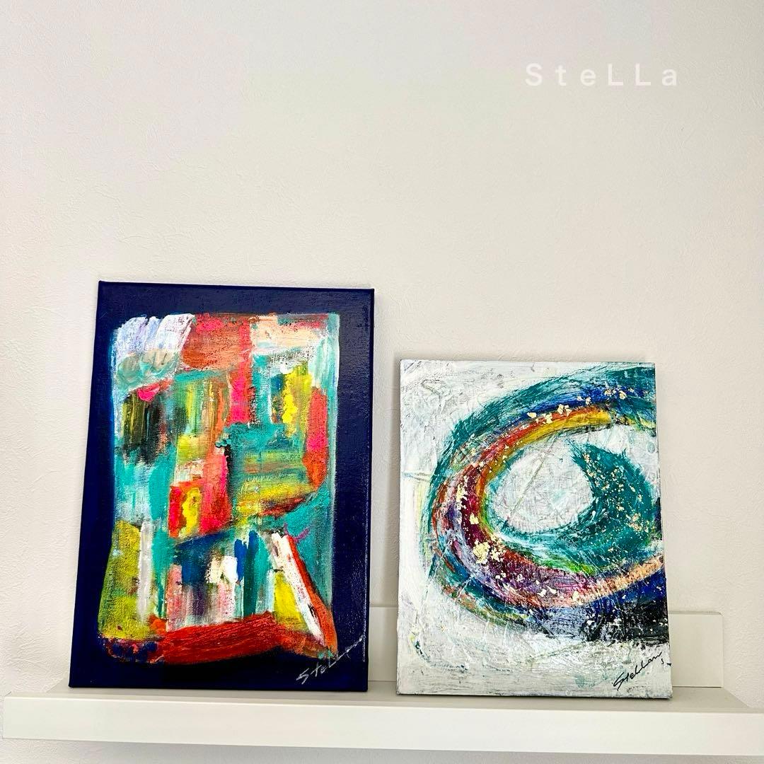 ミグシス様専用ページ】現代アート 抽象画 北欧アート カラフル モダン