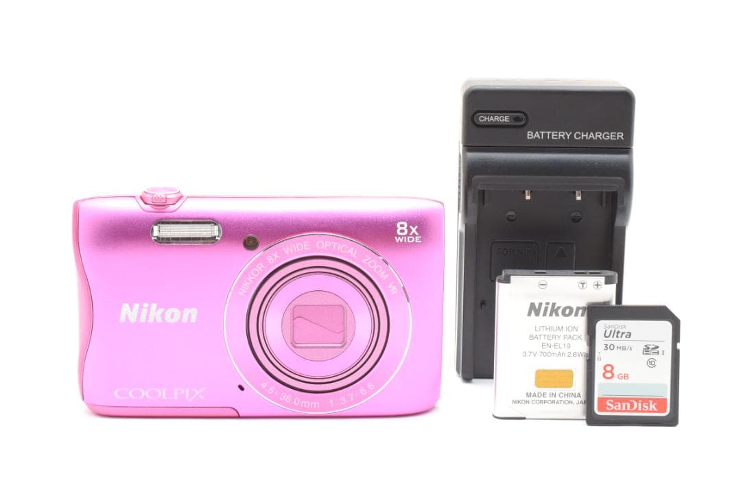 ニコン COOLPIX S3700 コンパクトデジタルカメラ ピンク Nikon - メルカリ