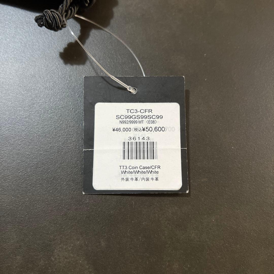 新品定価5万】メゾンタクヤ レザー ラウンドジップ財布 TC3 ホワイト