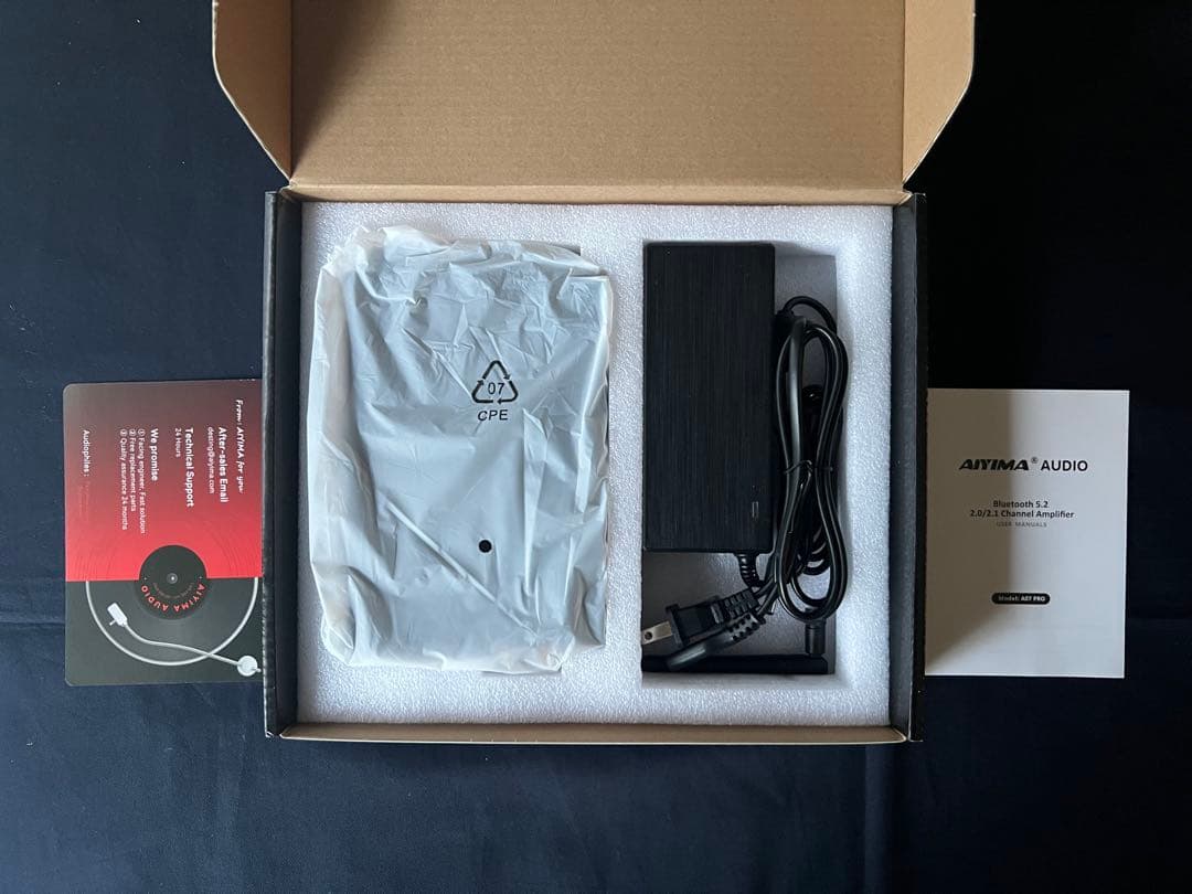 AIYIMA A07 Pro 2.0/2.1CH アンプ 電源アダプター48V - メルカリ