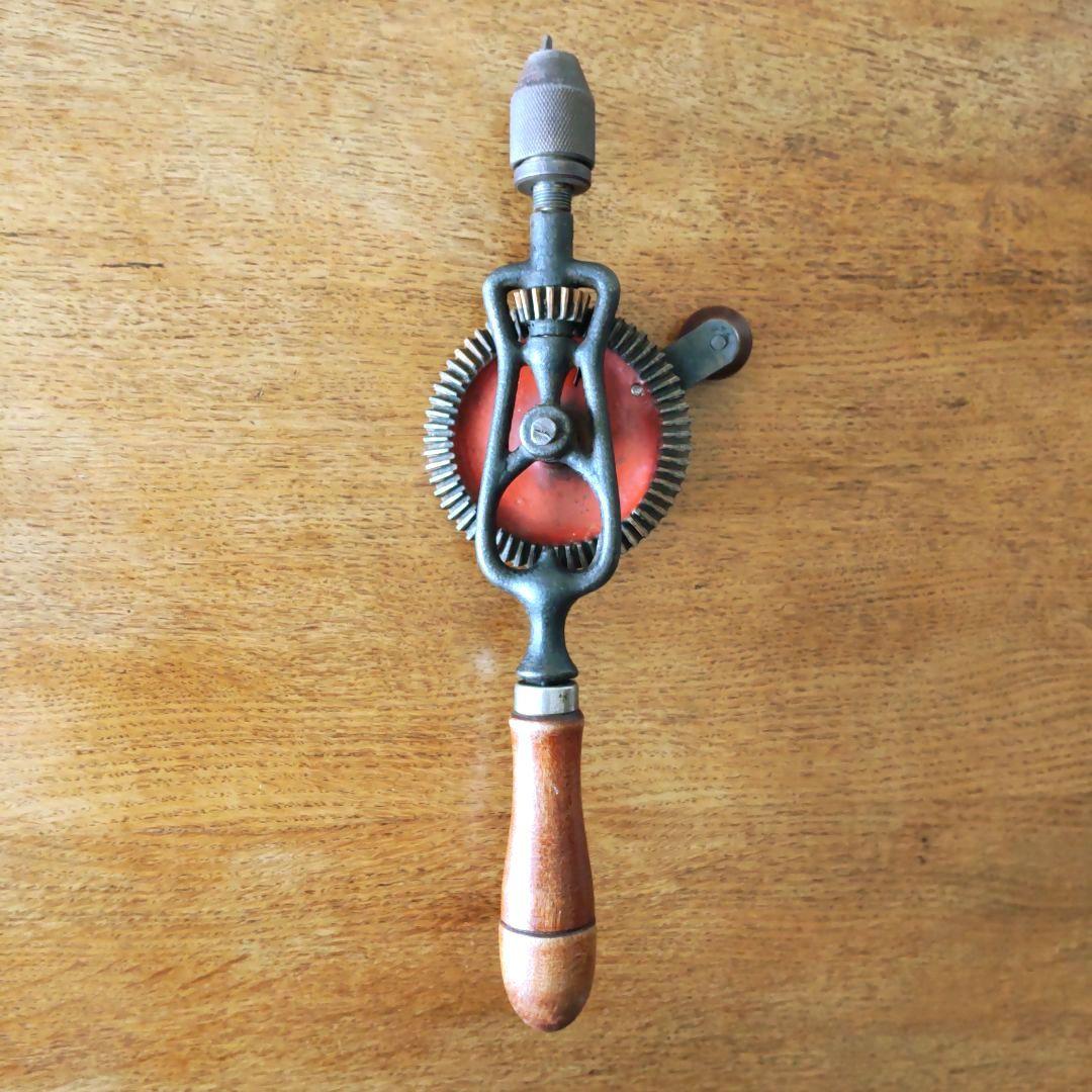 レトロ ハンドドリル 手動 手回し 工具 ヴィンテージ ブロカント 雑貨