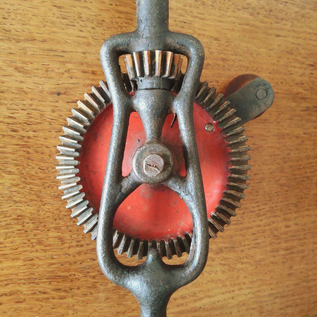 レトロ ハンドドリル 手動 手回し 工具 ヴィンテージ ブロカント 雑貨