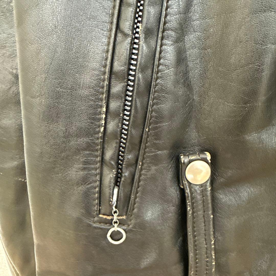 希少】Harley-Davidson ダブルライダースジャケット 黒 - メルカリ