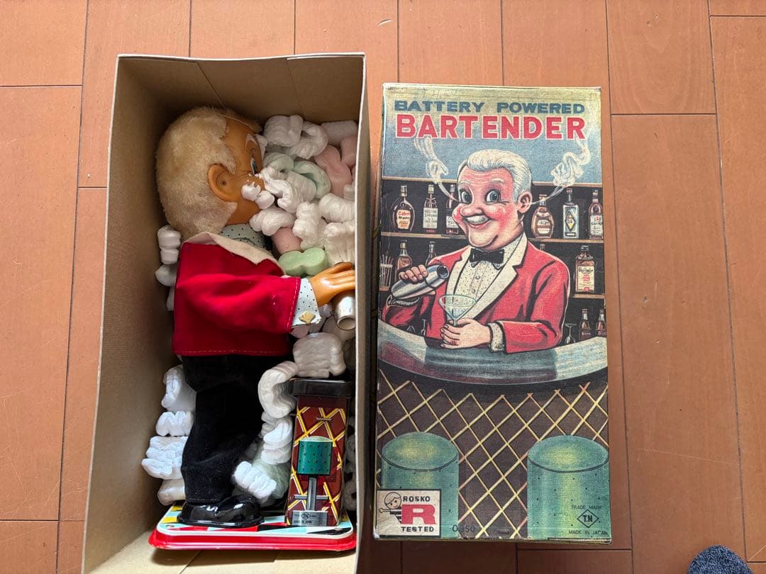 ⭐️野村トイ 電池式バーテンダー 動作品 /箱付