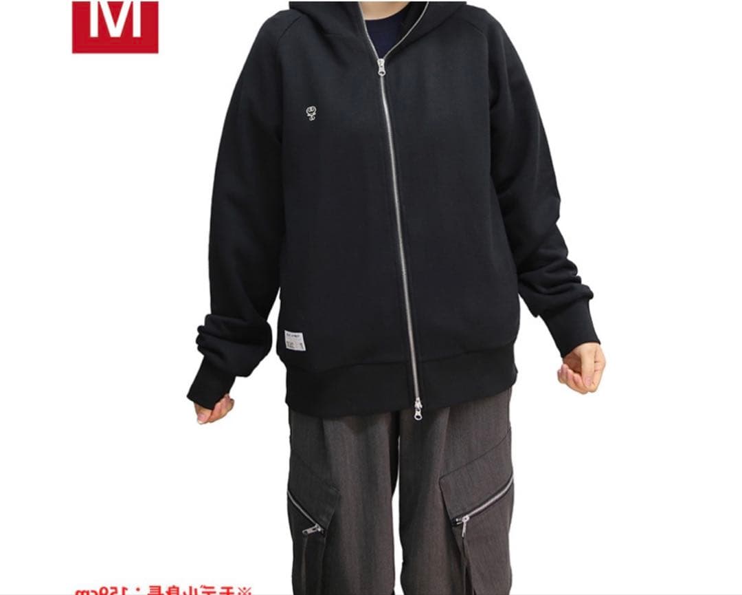 藤井フミヤ★FUTATABI ジップアップパーカー（BLACK）Mサイズ