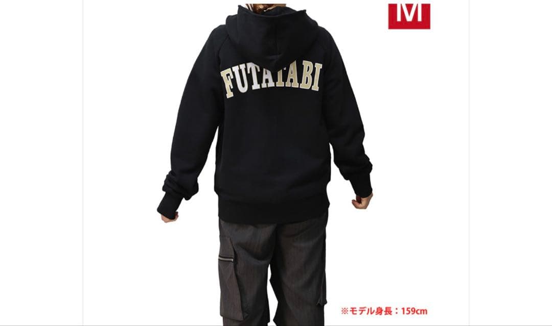 藤井フミヤ★FUTATABI ジップアップパーカー（BLACK）Mサイズ