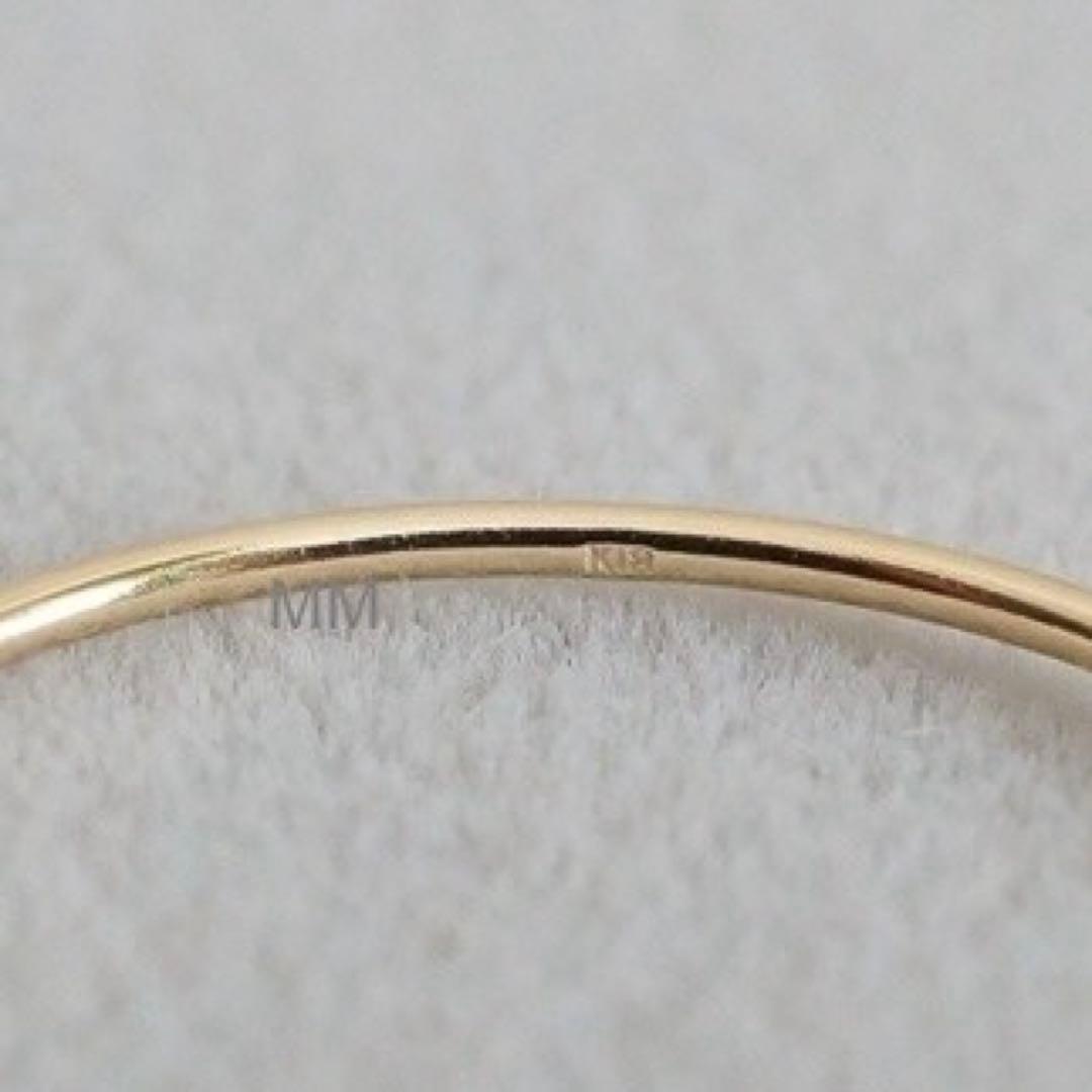 《刻印あり》新品K18 スキニーリング 13号