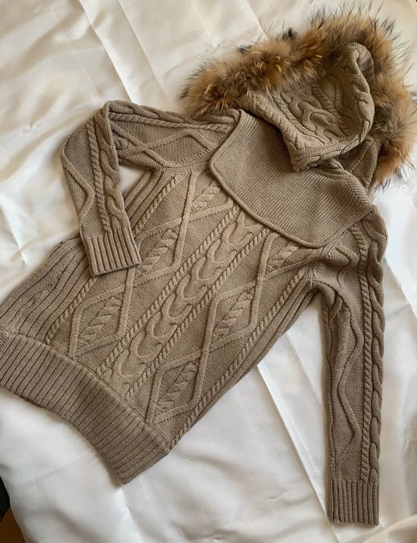 バーバリー ブルーレーベル BURBERRY ファー コート Mサイズ