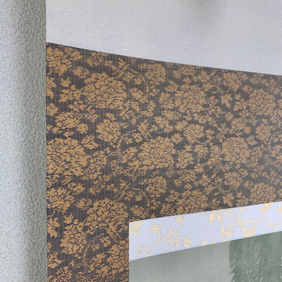 美品 掛け軸 横山大観・菱田春草合作「紅葉鳩・柳鷲図」双幅 名画