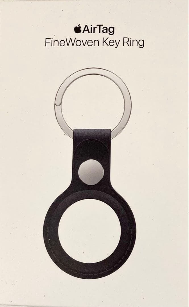 純正✨Apple AirTag(本体)＆ファインウーブンキリング ブラック - メルカリ