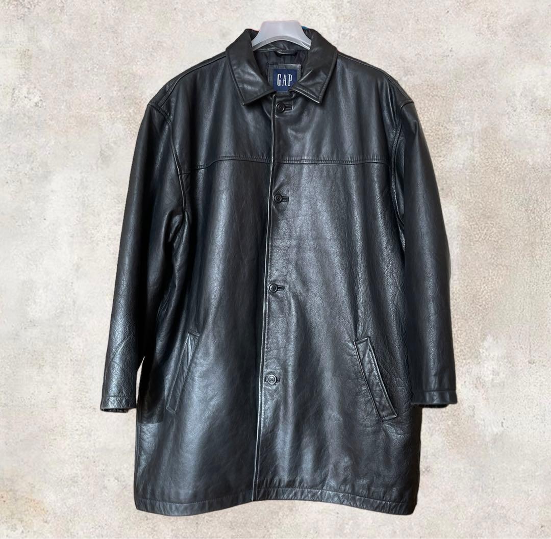 オールドギャップ レザー カーコート XL 90's 野村訓一|mercari