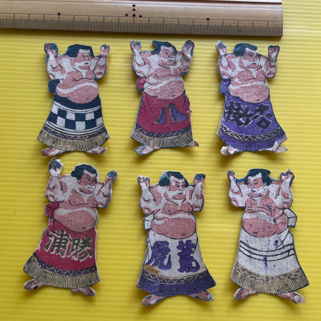 相撲 人型メンコ 面子 めんこ 6枚 - メルカリ
