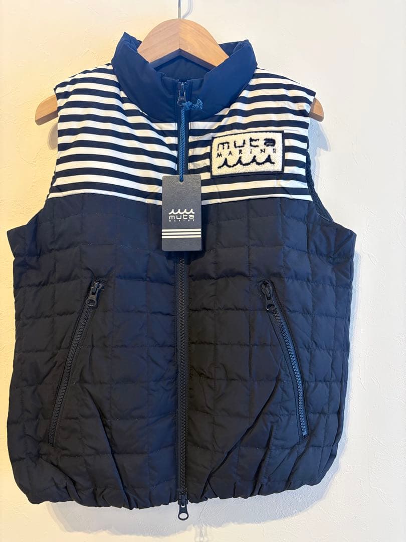 新品タグ付きmuta ムータ　ダウン　ベスト ゴルフM 定価30,800円 muta（ムータ） ダウンベスト メンズ マリン ゴルフ ゴルフウェア