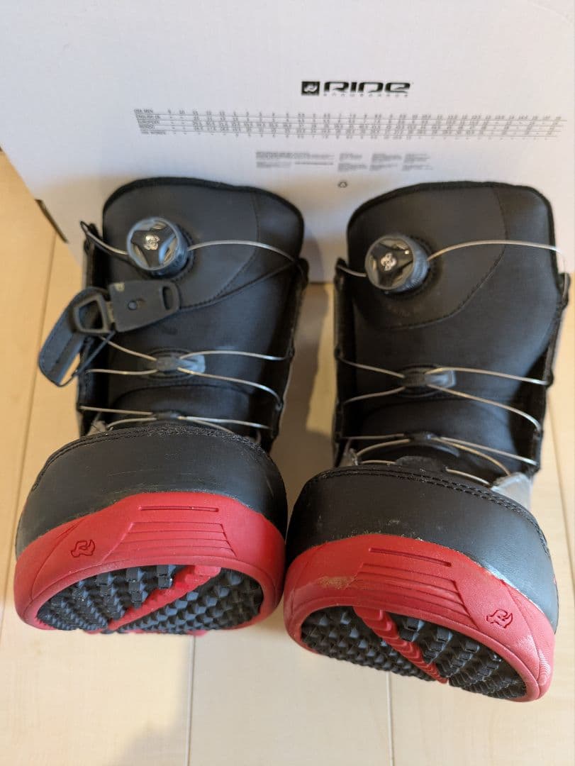 RIDE ROOK BOA 27.5cm スノボブーツ 【予備ワイヤー付】