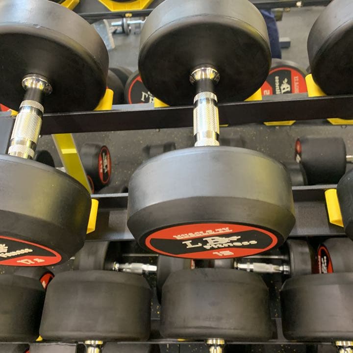 ラバーラウンドダンベル　37.5kg ２個