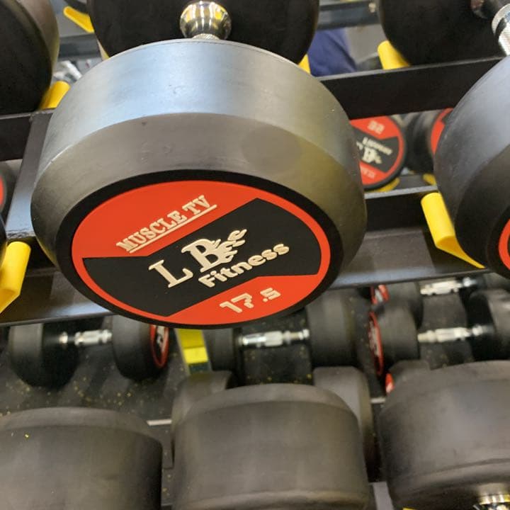 ラバーラウンドダンベル　37.5kg ２個