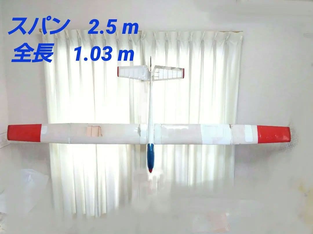 航空機 模型 ラジコン グライダー スパン 2.5m