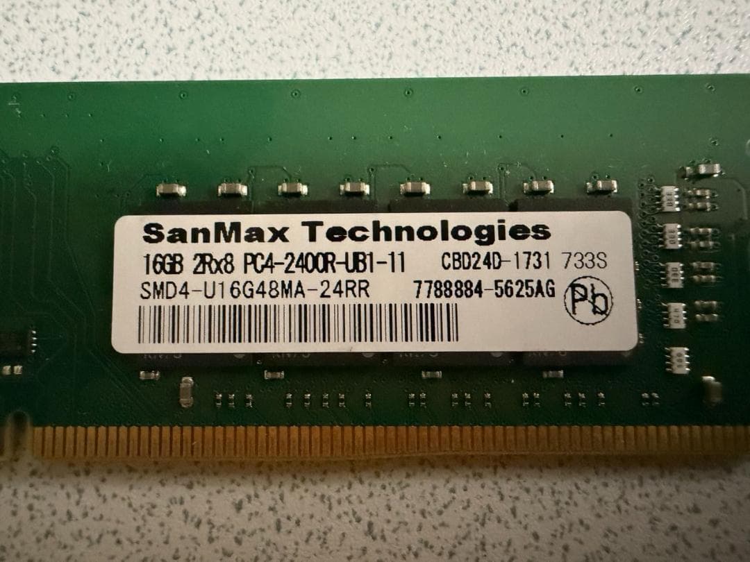 SanMax 32GB DDR4-2400 （16GB ⨉ 2） 5セットの通販はau PAY