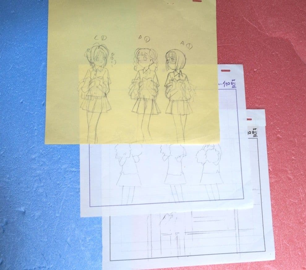 カードキャプターさくら セル画 原画セット合計5枚（直筆原画＆コピー