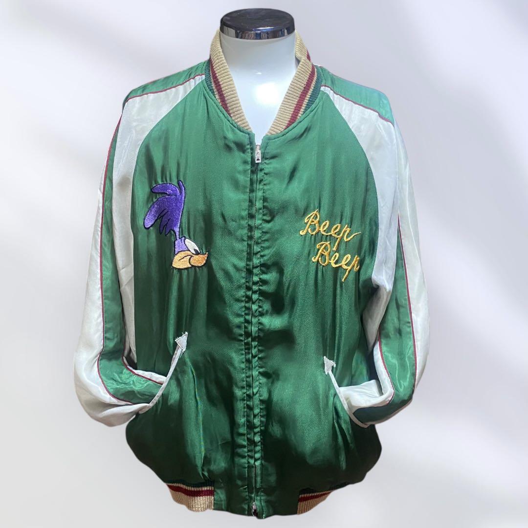 クラッシュ好きに！】Looney Tunes Road Runnerスカジャン