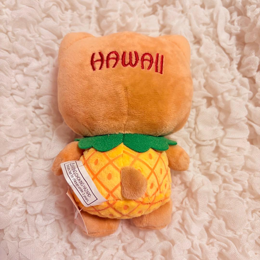 新品タグ付き】ハワイ限定 日焼けキティ パイナップルぬいぐるみ